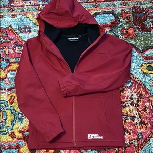 Cranberry red ledge coat
